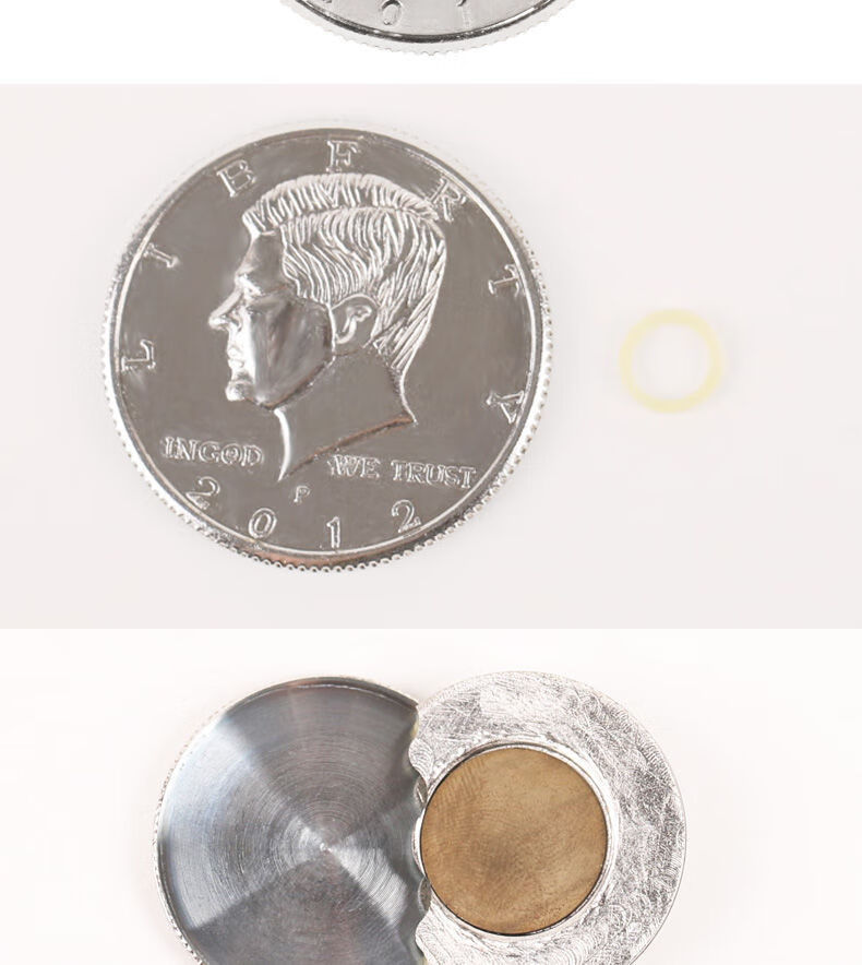 魔术硬币蝴蝶币 折叠币 硬币穿玻璃 近景硬币才艺表演魔术道具 蝴蝶币