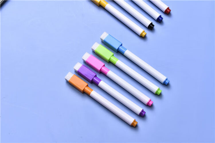 婕染(jieran)彩色白板笔 8色白板笔可擦写儿童环保水性彩笔画笔涂鸦记