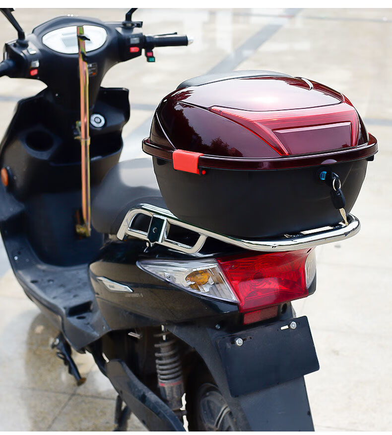 适用于电动车后备箱通用摩托车后备箱尾箱大号雅迪踏板车工具箱储物