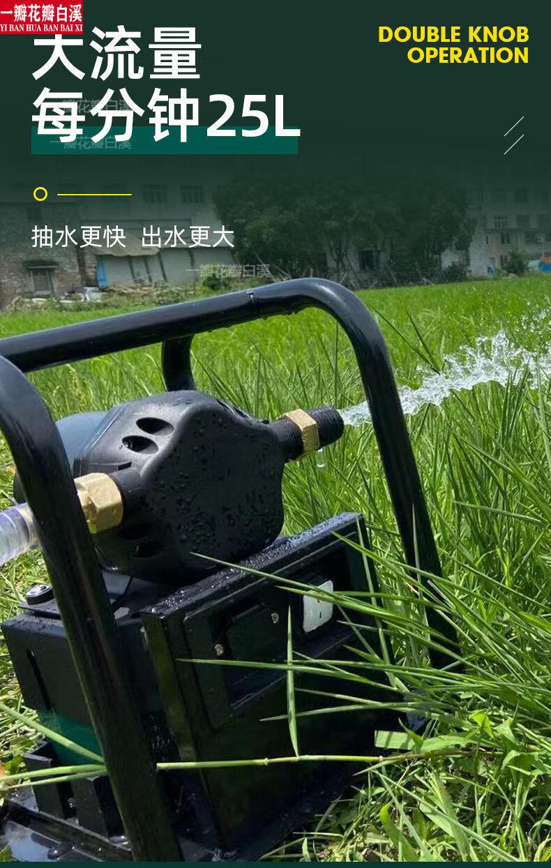 浇菜水泵充电浇菜水泵 电瓶水泵大流量充电式抽水泵菜地浇菜浇水神器
