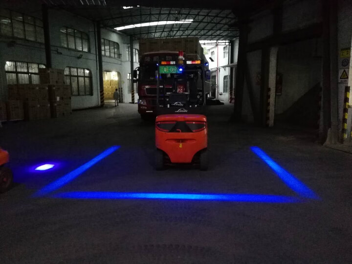 珞曼其叉车箭头警示蓝光灯倒车区域安全示宽边界红光灯10-80v 套装-款