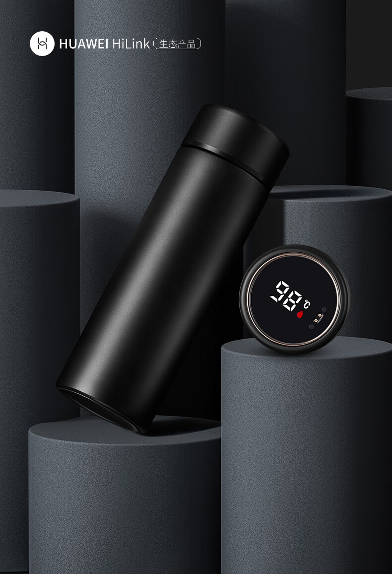 棠纪tonekey英国智能保温杯男陶瓷内胆便携水杯子定制简约情侣女象牙