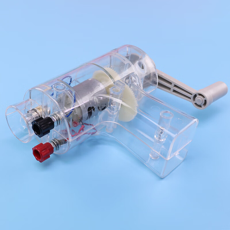 科学小制作手摇发电模型电路实验器材小型教具电动机初中物理电磁发电