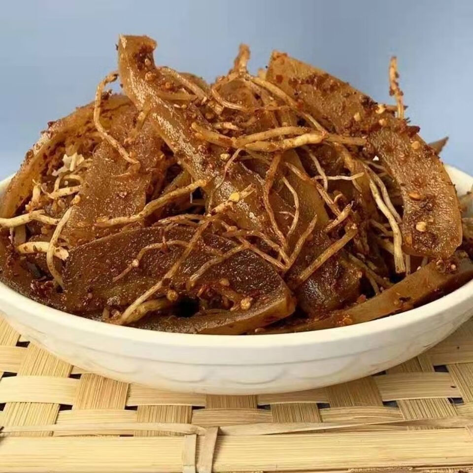 [京享购]牛`皮菜根 西盟自制变态辣怪味 菜根佤味麻辣酸辣牛皮下饭菜