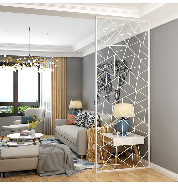 igiftfire意式铁艺屏风卧室l型隔断墙房间帘装饰玄关服装店美容店餐厅
