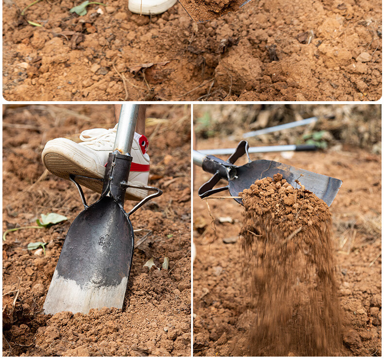 宝御安挖树铲子铁锹加厚锰钢洛阳铲起树根移苗挖土坑沟神器户外挖洞