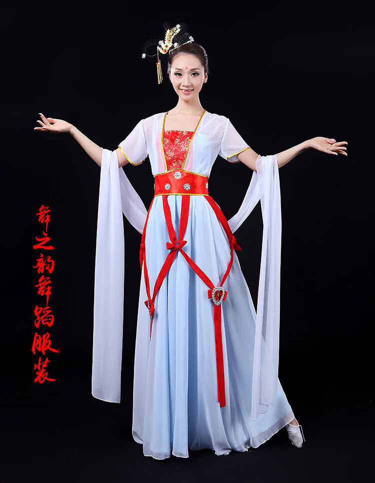 奈久留美影视古典汉服元旦演出舞蹈服装86版西游记邱佩宁cos嫦娥飞天