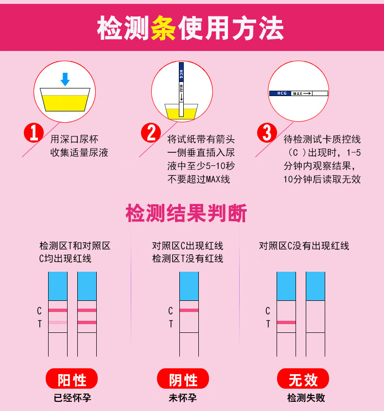 毓婷早孕试纸验孕检测试纸精准测试怀孕女早早孕试孕纸高精度毓婷早孕