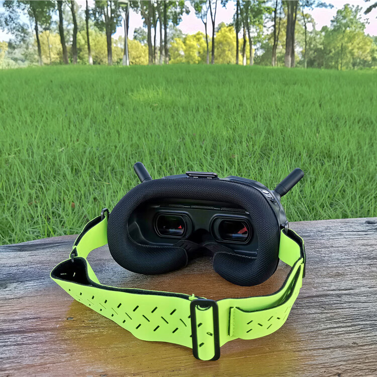 适用dji大疆fpv飞行眼镜 v2 v1头带穿越机固定扣绑带漏光海绵垫