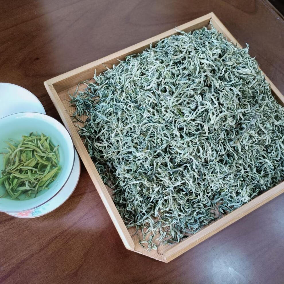 2022新茶上市银丝清香型银丝绿茶嫩芽新茶特级绿茶春尖散装500g罐装