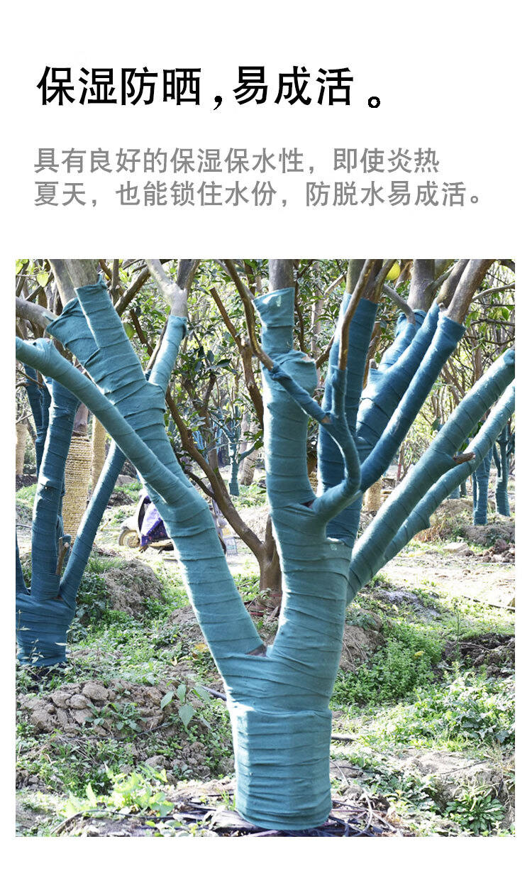 绿化用无纺布裹树布包裹树木的保温棉树木防寒布保暖罩树干保温保湿无