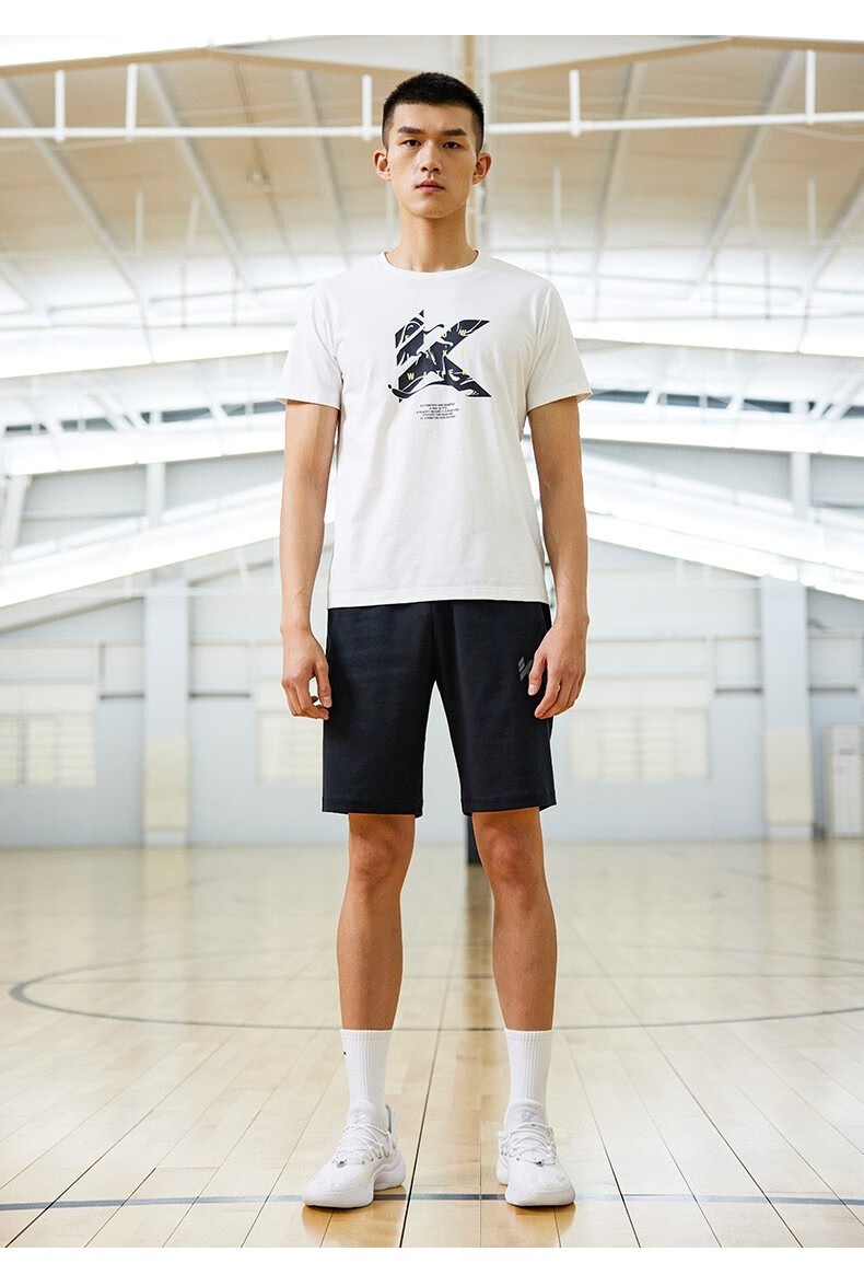 安踏kt短袖男夏季新品汤普森篮球t恤运动体恤透气半袖1521211113基础