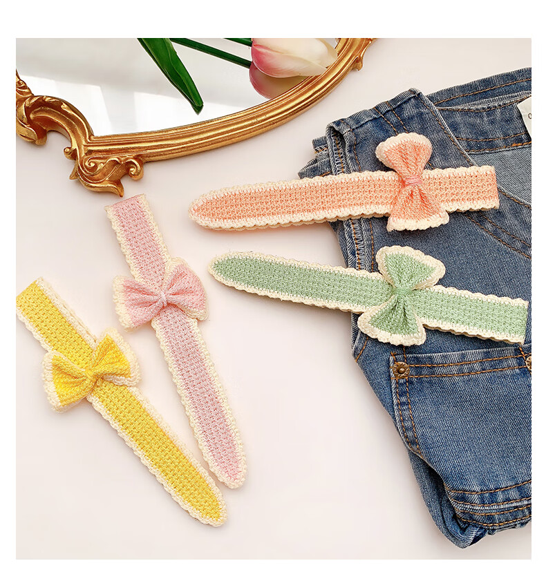 早纪儿童魔术贴发饰头饰女童防滑发箍发卡夏季网红刘海贴碎发神器发带