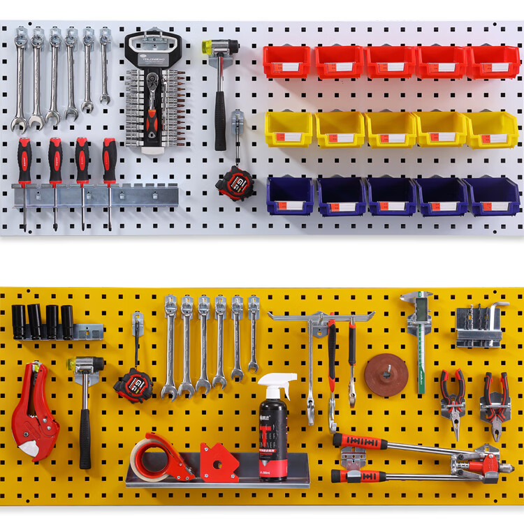 工具挂板配件螺丝刀置物架方孔收纳墙金属挂板挂钩 套筒挂架【图片