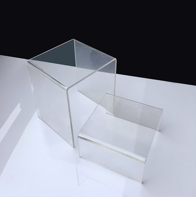 方形亚克力紫砂壶展示架博物馆古玩玉器柜台展示道具首饰架透明长10宽