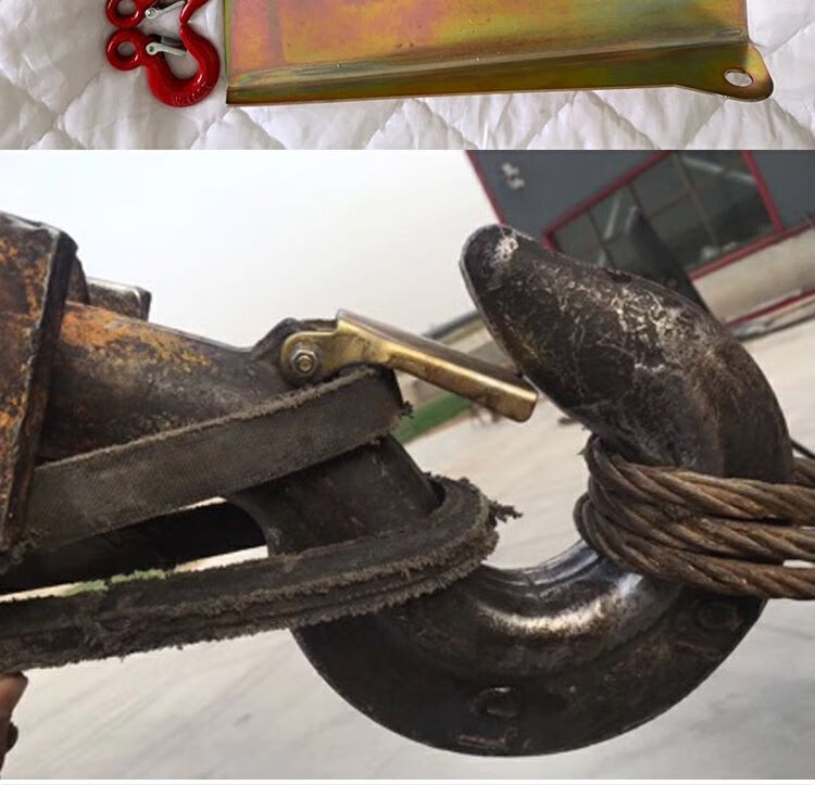 鎏金异彩吊钩防脱卡扣手拉葫芦保险卡加厚行车双梁电葫芦安全扣五金