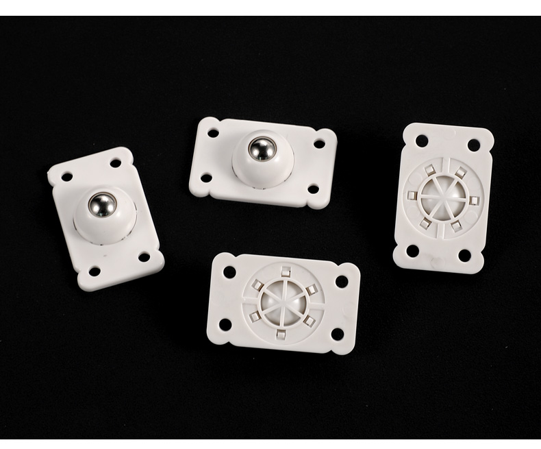 滚珠式粘贴滑轮万向轮轮子滑轮底座滚珠式可粘贴脚轮转椅滚轮小车轮