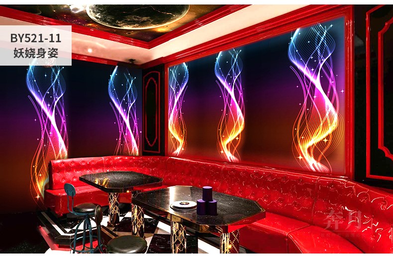 ktv壁纸闪光墙布歌厅包厢主题背景墙纸装饰壁画酒吧夜店会所定制d