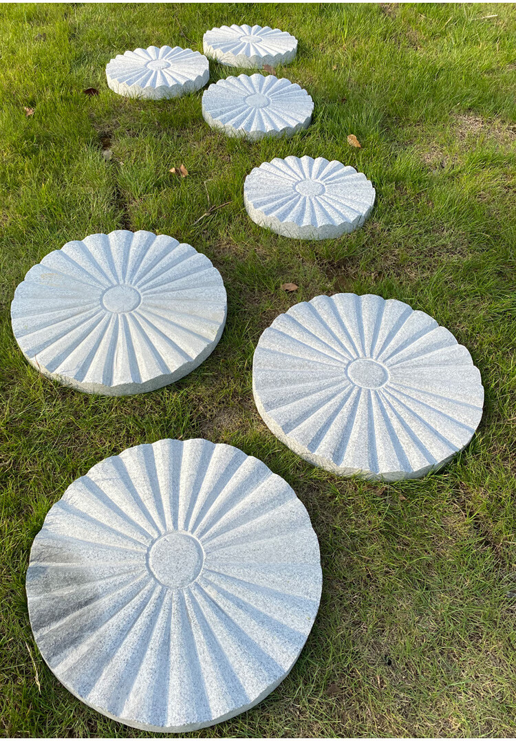 庭院踏步石防滑花园垫脚石脚踏铺路户外地砖装饰草坪圆形汀步石板