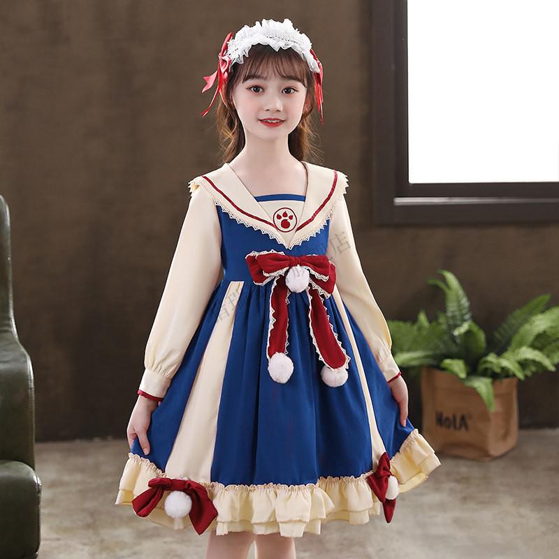 圣诞节儿童服装万圣节儿童服装女童演出服洛丽塔服女孩装扮服饰圣诞