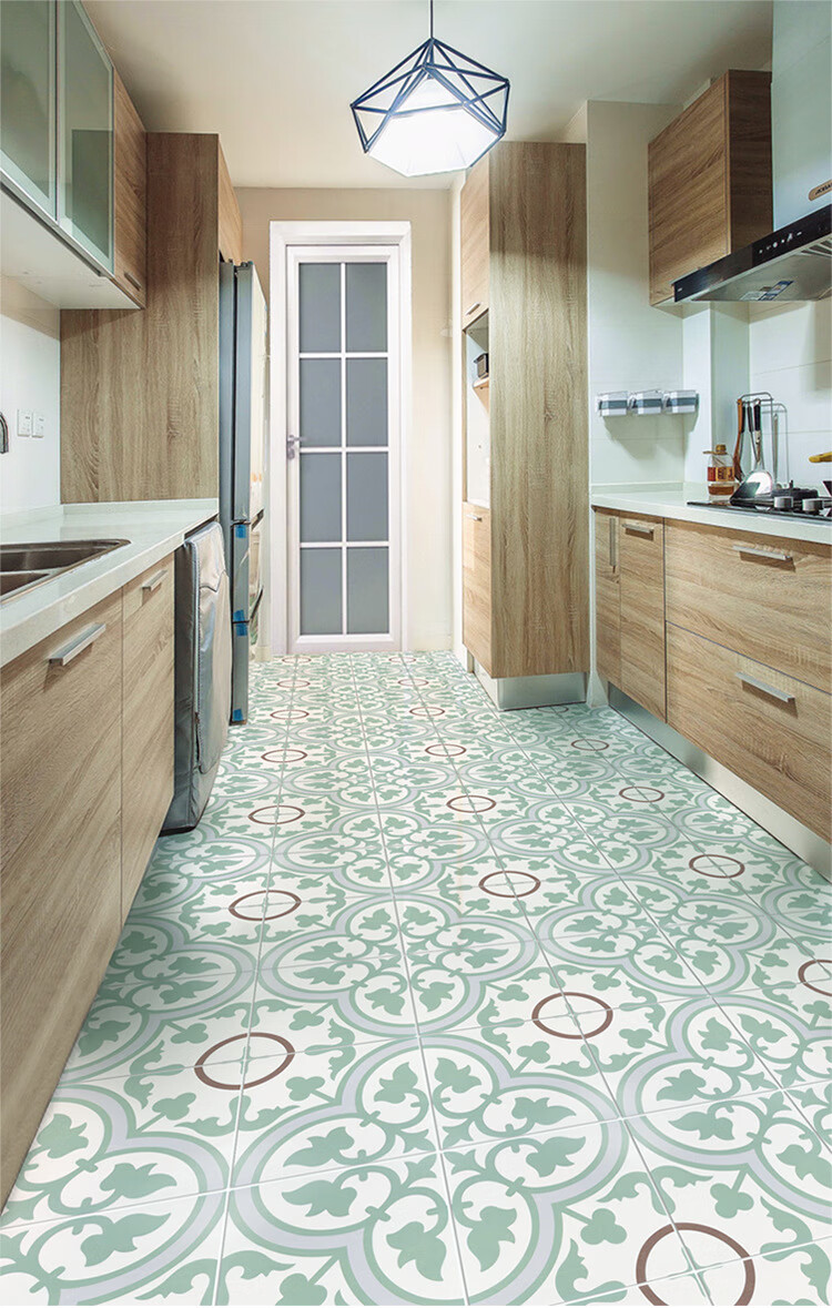 绿色小花砖200200花园阳台厨房卫生间客餐厅连锁店客厅墙地瓷砖rep40