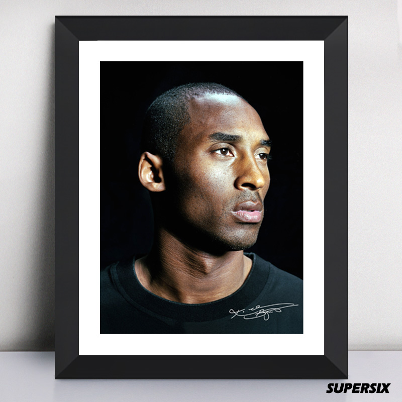 科比纪念品签名摆件挂画相框照片篮球礼物周边壁纸海报装饰画 【7寸】