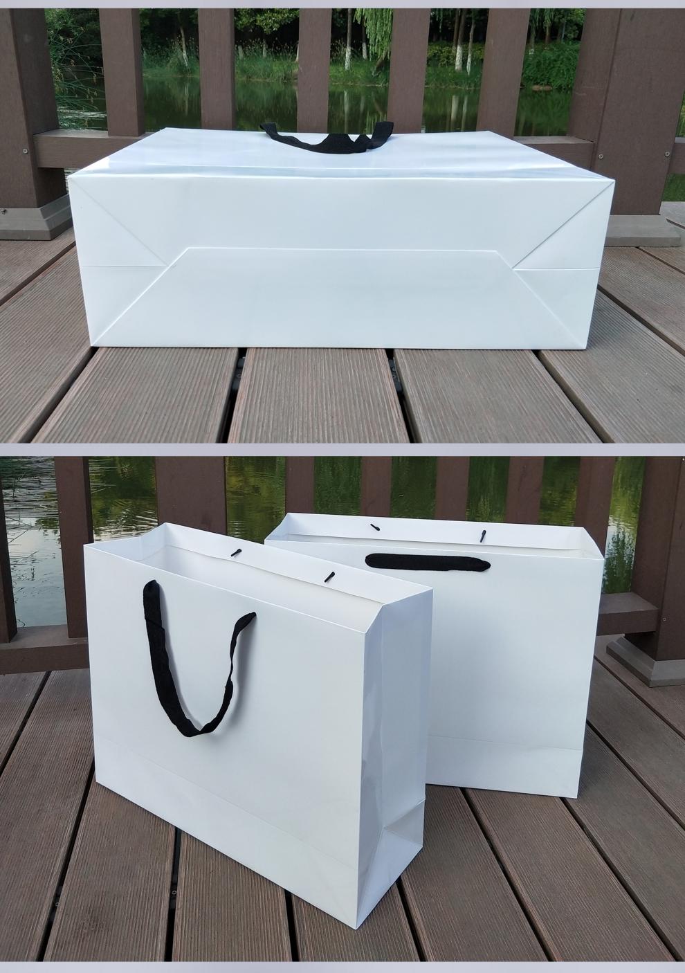 长62cm超大号特大号大码白卡手提纸袋装婚纱专用手提袋礼服礼品袋 纯