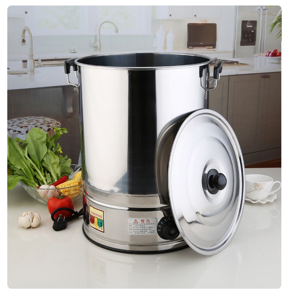 电热开水桶商用烧水桶不锈钢蒸煮桶大容量烧水器自动加热热水机保温热