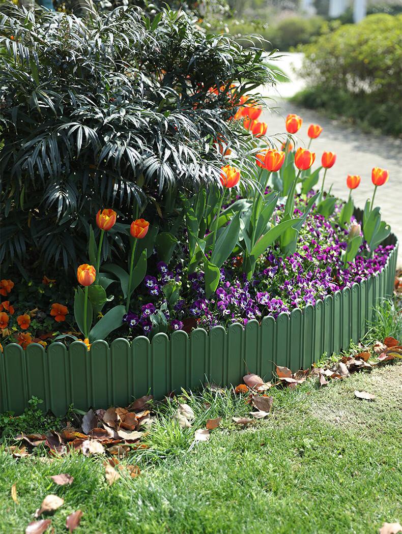 围栏庭院矮栅栏菜园花园花池隔断塑料挡土围挡围边装饰小篱笆团购团购