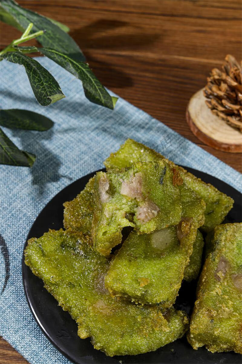 广西桂林船上糕红糖甜年糕咸特产小吃糍粑粑传统糕点油茶 船上糕 腊肉