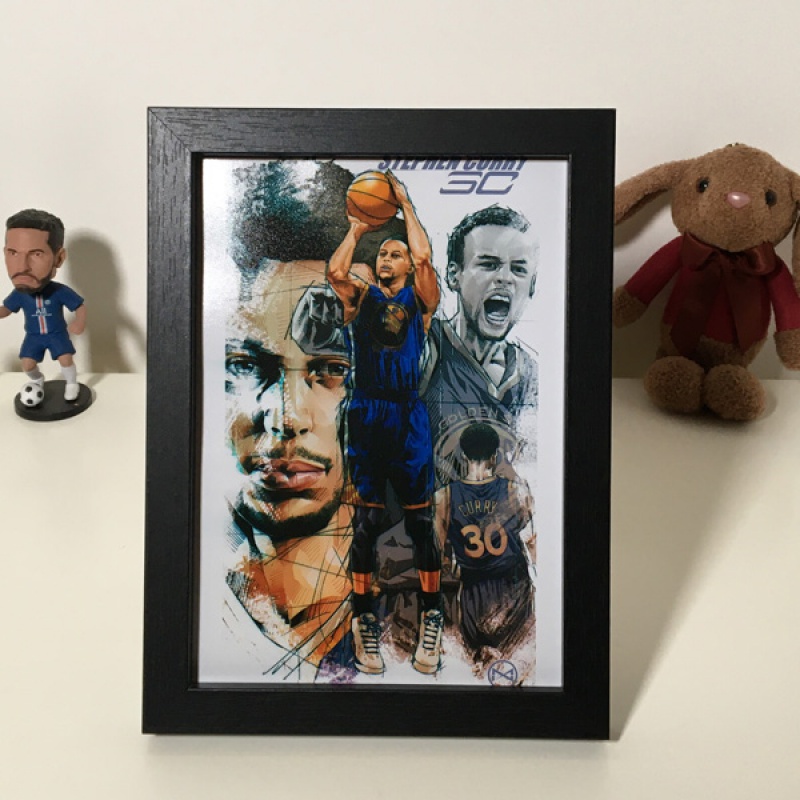 尼克杨莫兰特欧文杜兰特库里纪念品礼物相框画摆件科比詹姆斯詹姆斯