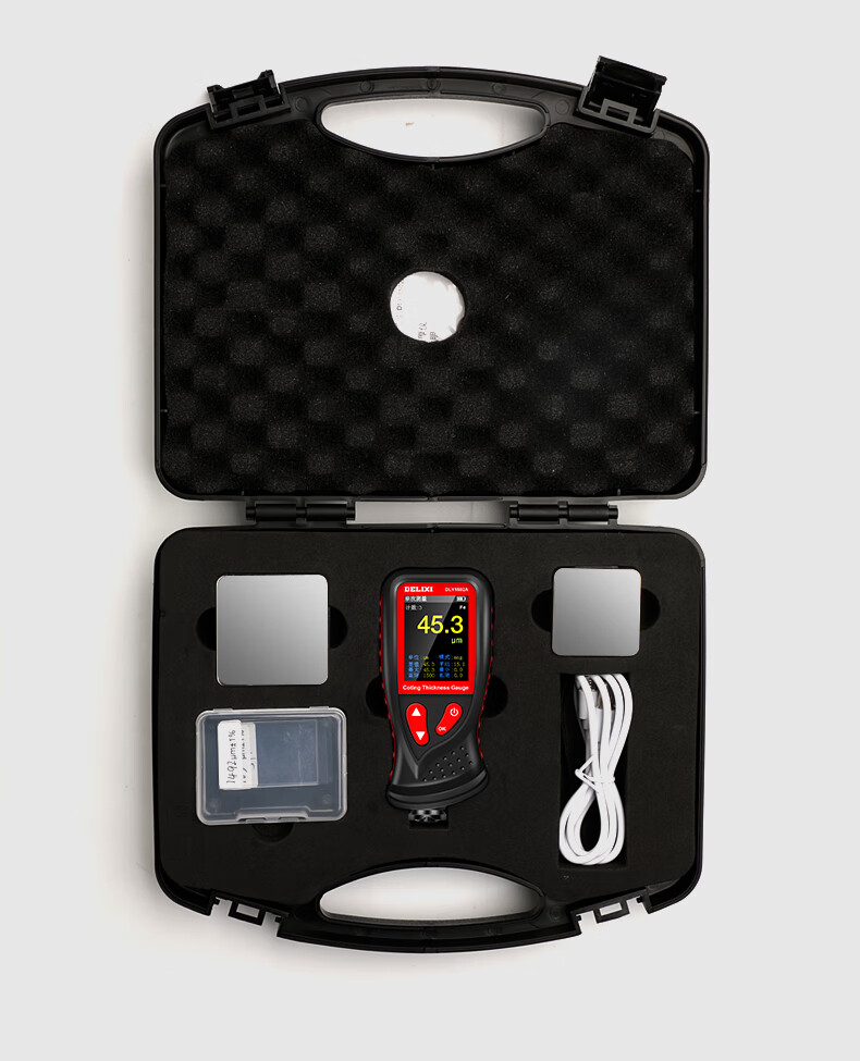 德力西超声波漆膜仪汽车检测精准漆面油漆膜厚度测量仪涂层测厚仪涂层