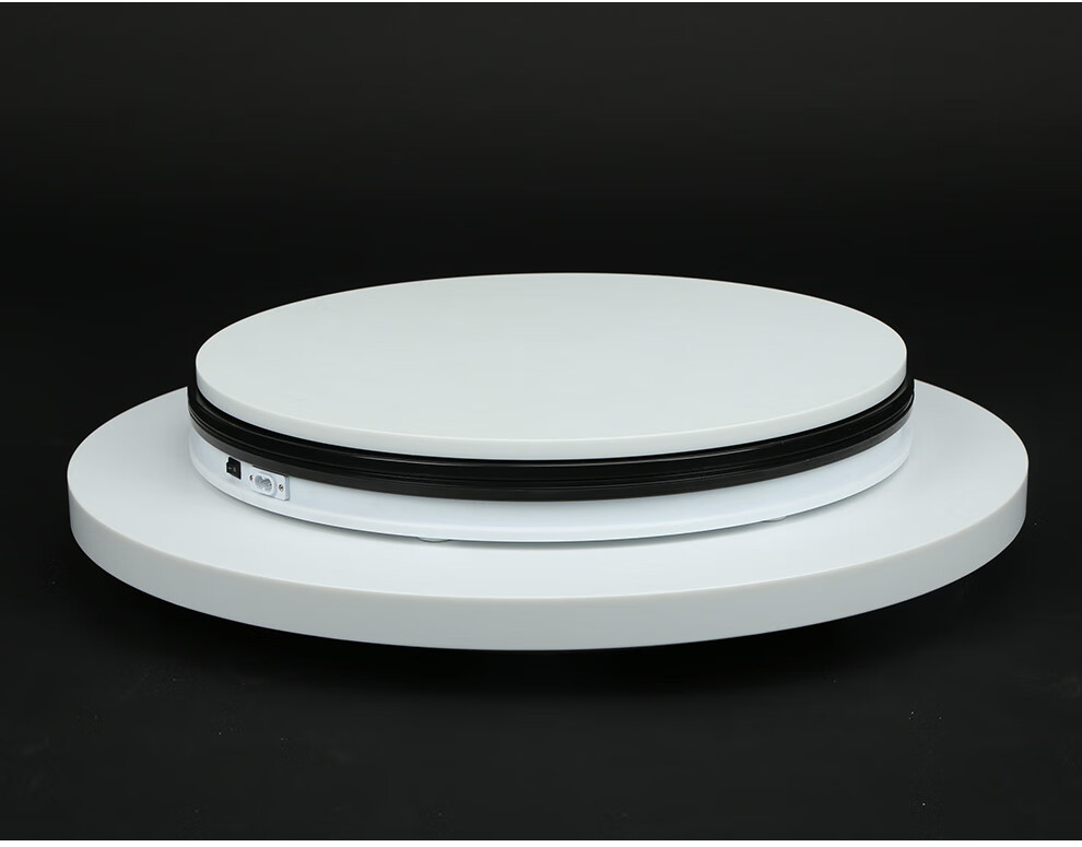 志捷摄影电动转盘全景图视频展示台拍摄自动旋转静物圆形多角度360