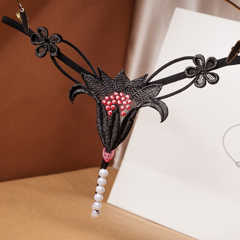 茵侈内裤丁字裤极度诱惑女士裤衩性感一根线全透明方便房事t字短裤