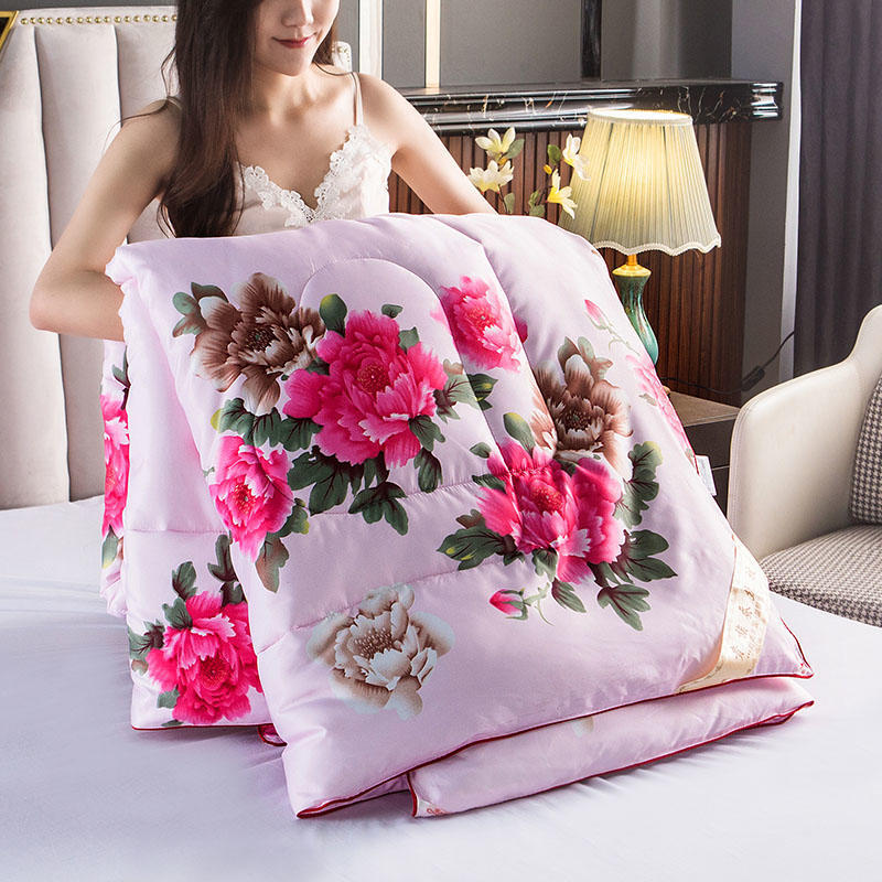 【工厂现发】天丝绸缎蚕丝被子夏凉被空调被春秋被单双人加厚保暖冬被