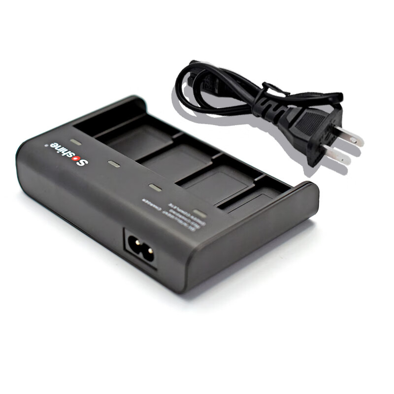 soshine 4槽9伏电池充电器全智能识别电压充得满快卧式充电 v4充电器