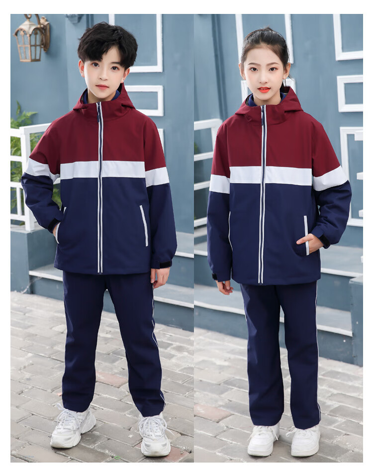 儿童冲锋衣三合一 2022秋冬季新款三合一冲锋衣幼儿园园服中小学校服