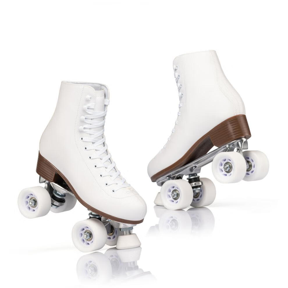 四轮双排溜冰鞋成人用 时尚双排溜冰鞋青年男女轮滑鞋旱冰鞋四轮刷街