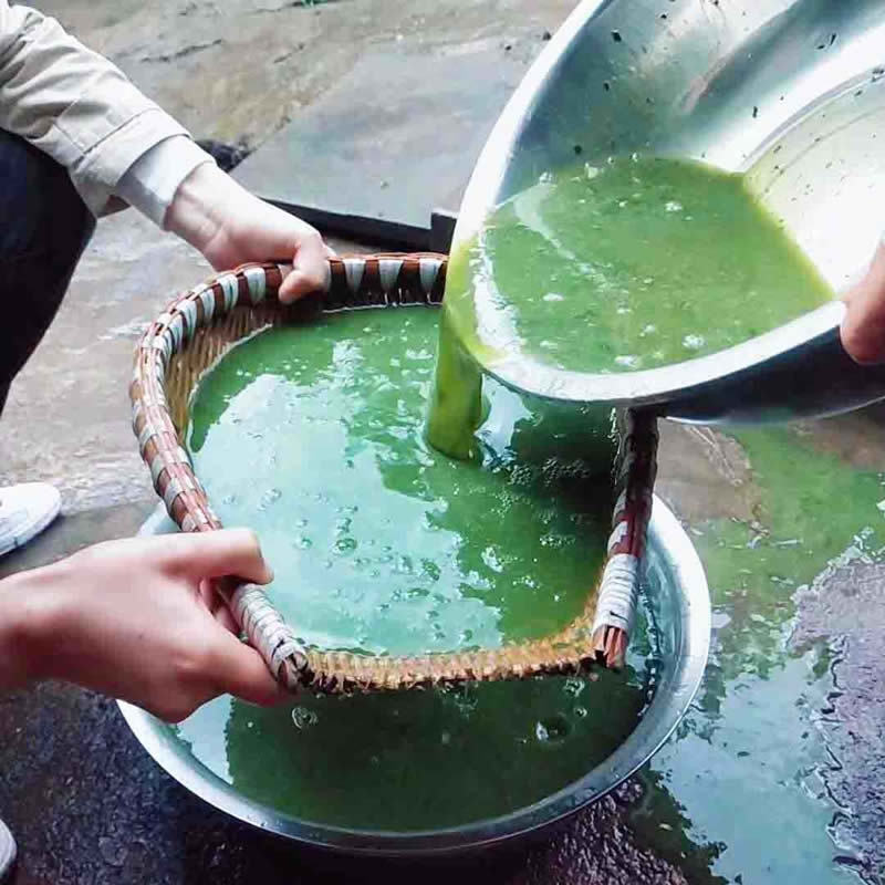 神仙绿豆腐叶凉粉臭黄荆腐俾新鲜树叶重庆特产 3袋粉 说明书(可以做6