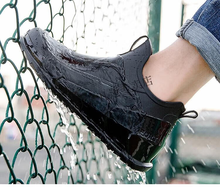 迈沃克专卖雨鞋男款秋季雨天外穿防滑防水短筒雨靴男士户外钓鱼水鞋