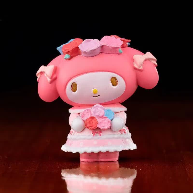 mymelody美乐蒂茶话会名创优品梦幻minis少女礼物盲盒摆件 美乐蒂随机
