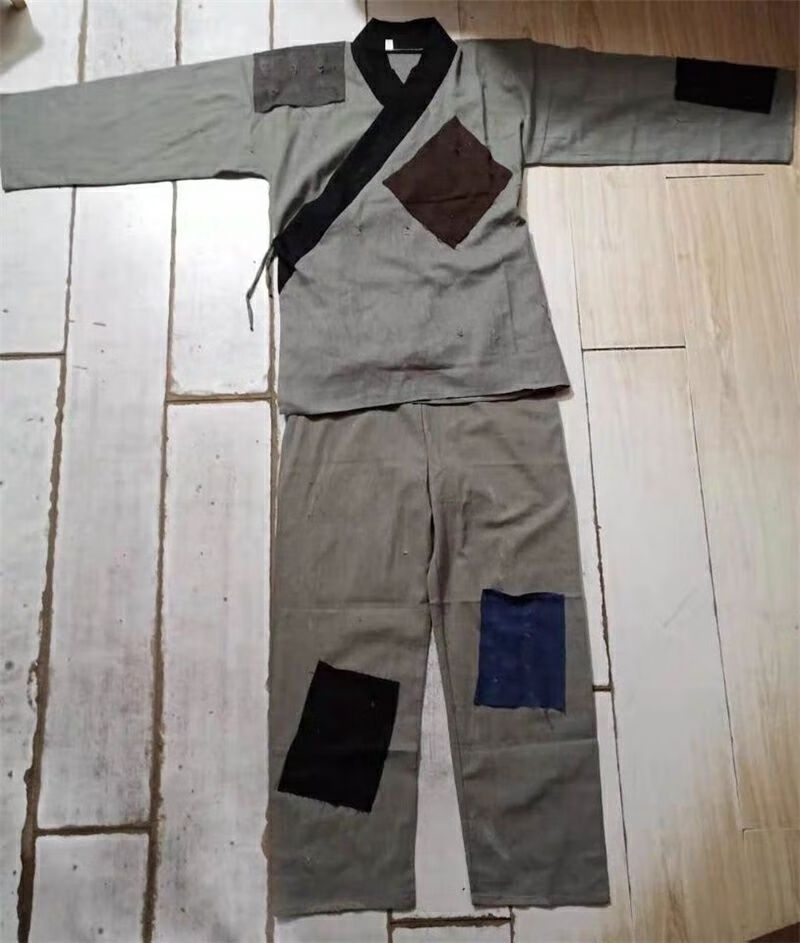 jiangyi叫花子服装乞丐服套装古代丐帮要服补丁演出服破烂古装搞笑女