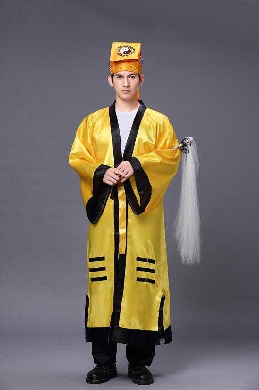 道公师公衣服道教法器/用品/道服法衣/道袍太八卦衣八2020 黑色