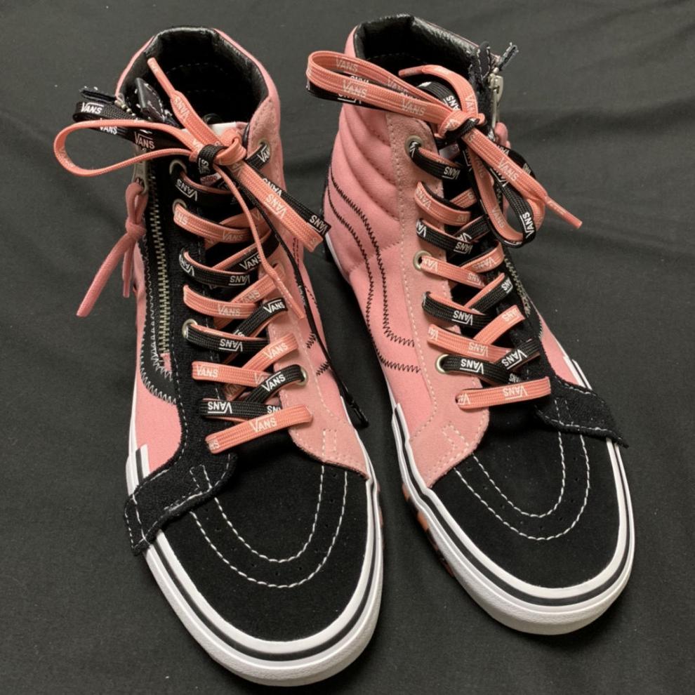 自制适配万斯vans印花彩色潮流鞋带中高帮范斯sk8板鞋鞋带休闲鸳鸯