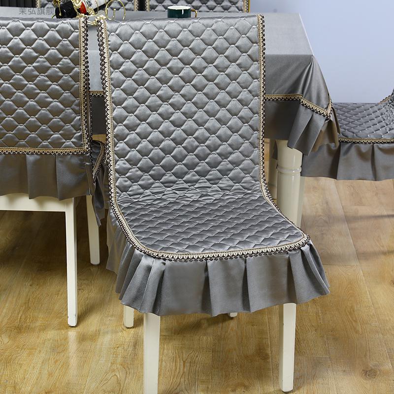 餐椅座套餐桌椅子套罩桌布布艺餐椅垫套装靠背坐垫一连体高档凳子套罩
