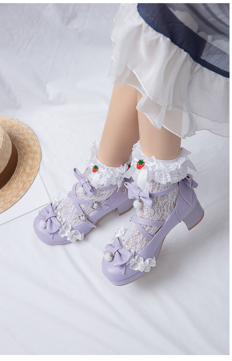 女童春秋洛丽塔公主鞋高跟鞋小女孩大童演出爱莎单鞋儿童小皮鞋表演鞋