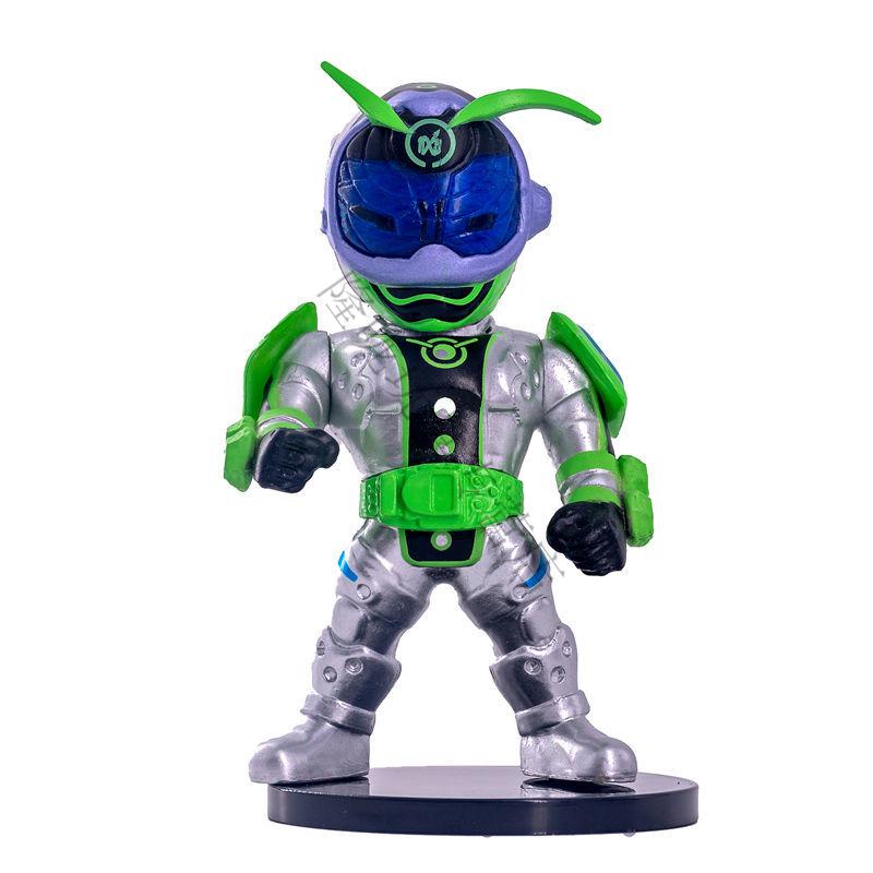 万代6款假面骑士动漫玩具蒙面超人q版可动摆件模型公仔蛋糕装饰 假面