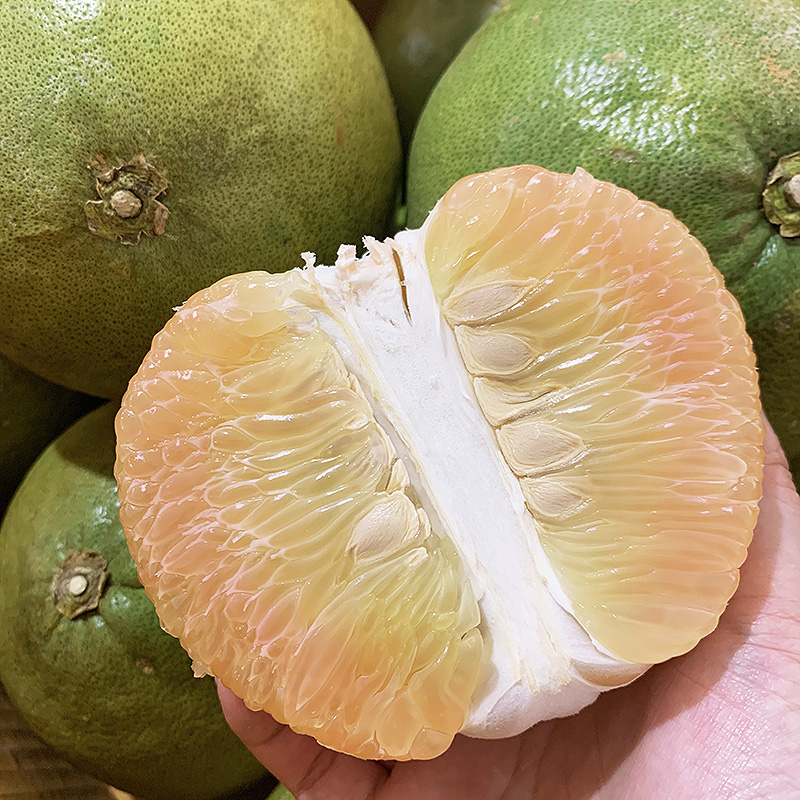 现货柚子 泰国金柚进口柚子青柚西施蜜柚红黄肉当季时令新鲜水果 700g