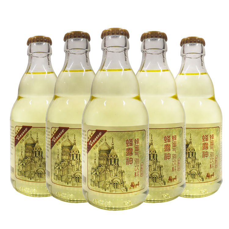 小香槟饮料蜂露神小香槟碳酸饮料哈尔滨特产夜市怀旧汽水6瓶3月28日发
