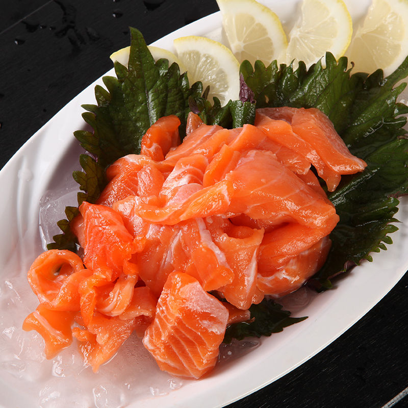 新鲜三文鱼刺身6斤边角料冰鲜纯肉生鱼片三文鱼碎肉炒饭8/4/2斤 4斤